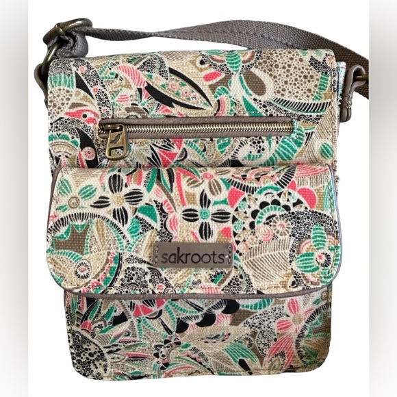 Sakroots Handbags - Sakroots Coral Spirit Desert Artist Small Flap Messenger Bag Crossbody